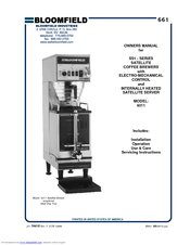 Bloomfield 9311 Owner's Manual
