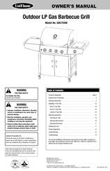 Blue Rhino UNIFLAME GBC750W Owner's Manual