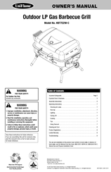 Blue Rhino UniFlame HBT722W-C Owner's Manual