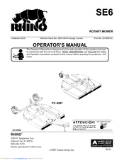 RHINO SE6 Operator's Manual