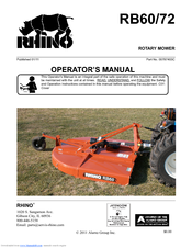 RHINO RB60/72 Operator's Manual