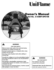Blue Rhino UniFlame 3-03DF-OF01M Owner's Manual