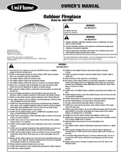 Blue Rhino UniFlame WAD796SP Owner's Manual