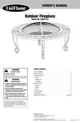 Blue Rhino Uniflame WAF517A Owner's Manual