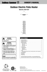 Blue Rhino Endless Summer EWU710SP Owner's Manual