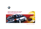 BMW SERIE 3 SPORT WAGON 2001 Owner's Manual