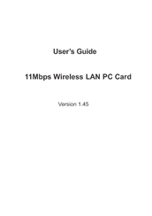 Boca Systems Wireless LAN PC Card 11Mbps User Manual