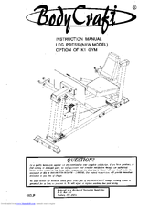 BodyCraft 410LP Instruction Manual