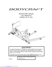 Bodycraft V2 Instruction Manual