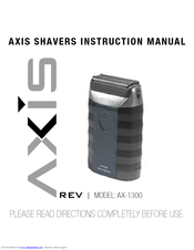 Axis AX-1300 Instruction Manual