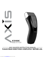 Axis EDGE AX-4330 Instruction Manual