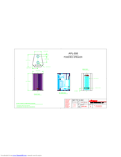 Apogee Powered Loudspeaker APL-500 Product Dimensions