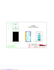 Apogee Powered Loudspeaker APL-800 Product Dimensions