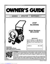 Mtd 692 and 693 Owner's Manual