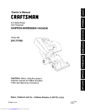 Craftsman 247.77763 Owner's Manual