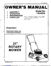 MTD 118-620A Owner's Manual