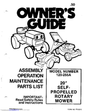MTD 120-255A Owner's Manual