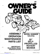 MTD 120-270A Owner's Manual