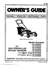 MTD 120-450R000 Owner's Manual