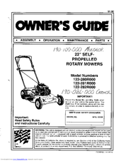 MTD 122-282R000 Owner's Manual