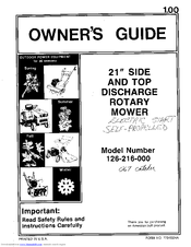 MTD 126-216-000 Owner's Manual