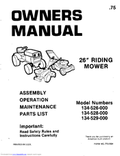 MTD 134-526-000 Owner's Manual