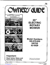 MTD 185-070-000 Owner's Manual
