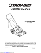 Troy-Bilt 546 Operator's Manual