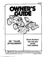MTD TMO-33603B Owner's Manual