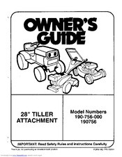 Mtd 190-756-00 Owner