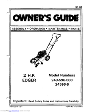 Mtd 24596-9 Owner's Manual