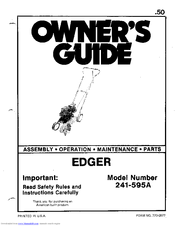 MTD Edger 241-595A Owner's Manual