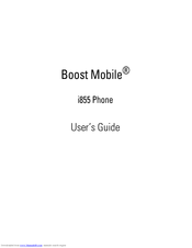 Motorola Boost Mobile i855 User Manual