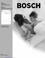 Bosch AXXIS WTL 5410 Use And Care Manual