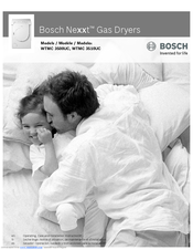 Bosch Nexxt WTMC 3500UC Operation & Care Instructions Manual