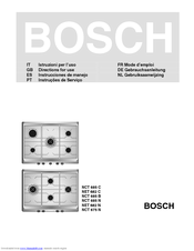 Bosch NCT675NAU Directions For Use Manual
