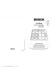 Bosch PCH 612 DAU User Instructions