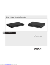 Bosch EN Operation Manual