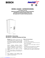 Bosch 250 SXO LP User Manual