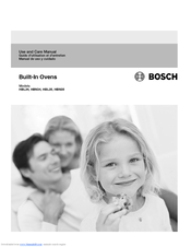 Bosch HBL35 Use And Care Manual