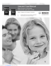 Bosch GAS RANGE Use And Care Manual