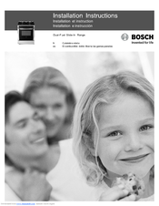 Bosch HDS7152U - Evolution 700 Series Dual Fuel Range Installation Instructions Manual