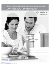Bosch DPH30352U Use And Care Manual