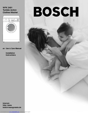 Bosch WFK 2401 Use & Care Manual