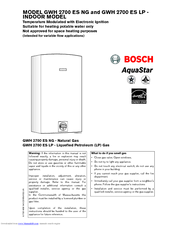 Bosch Water Heater User Manuals Download ManualsLib