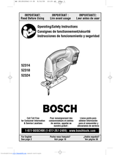 Bosch 52318B - NA Cordless 18V Jigsaw Operating/Safety Instructions Manual