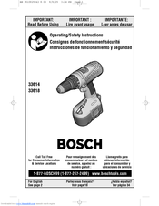 Bosch 33614 Operating/Safety Instructions Manual