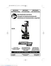 Bosch ROTOZIP RZ18V Operating/Safety Instructions Manual