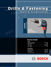Bosch 1169VSR - 1/2 Inch Dual Torque Double Insulated Drill Section Manual