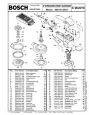 Bosch 601372439 Parts List